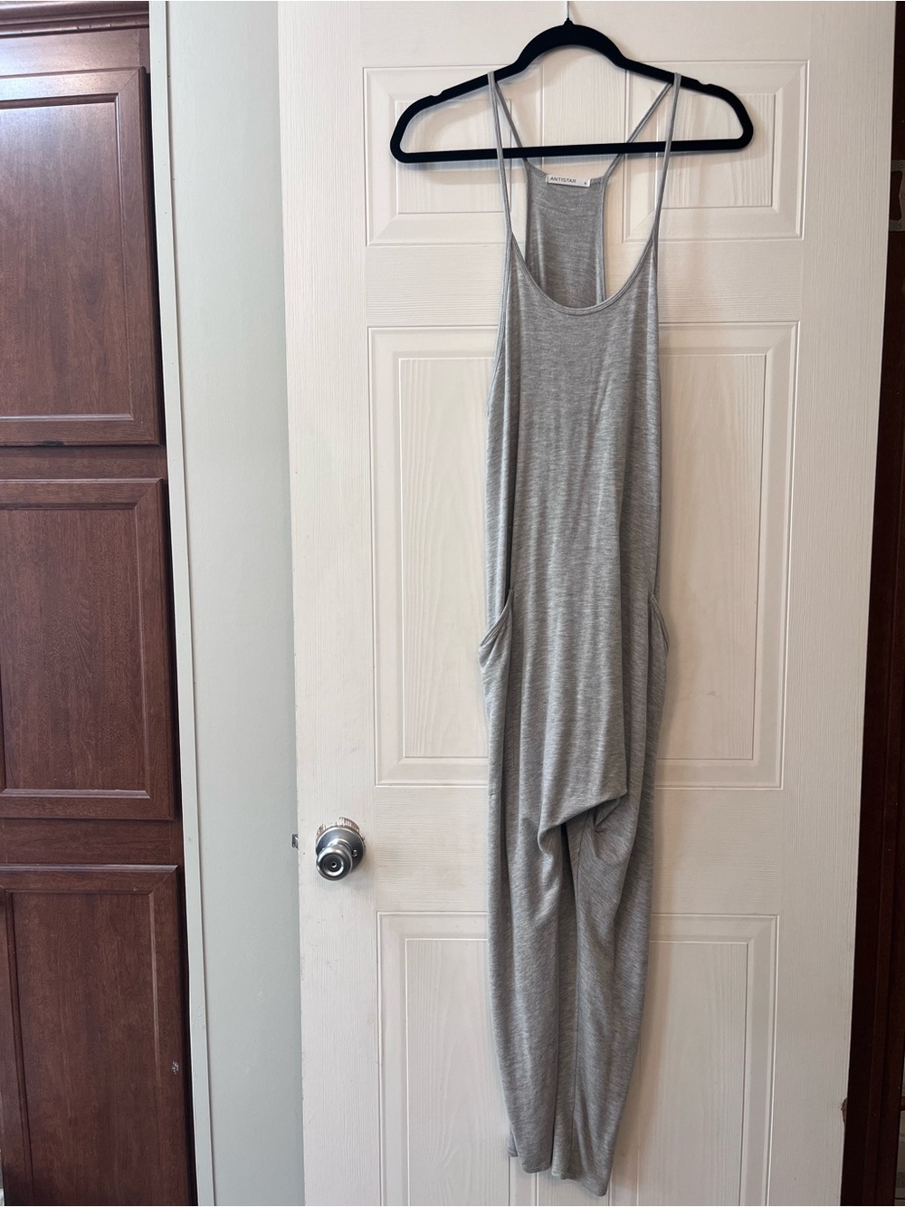Casual Grey Sleeveless Jumpsuit with Pockets - Unbranded